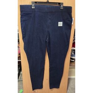 Old Navy Size 18 Super Skinny Mid Rise‎ Pull On Jeggings Dark Wash Women's